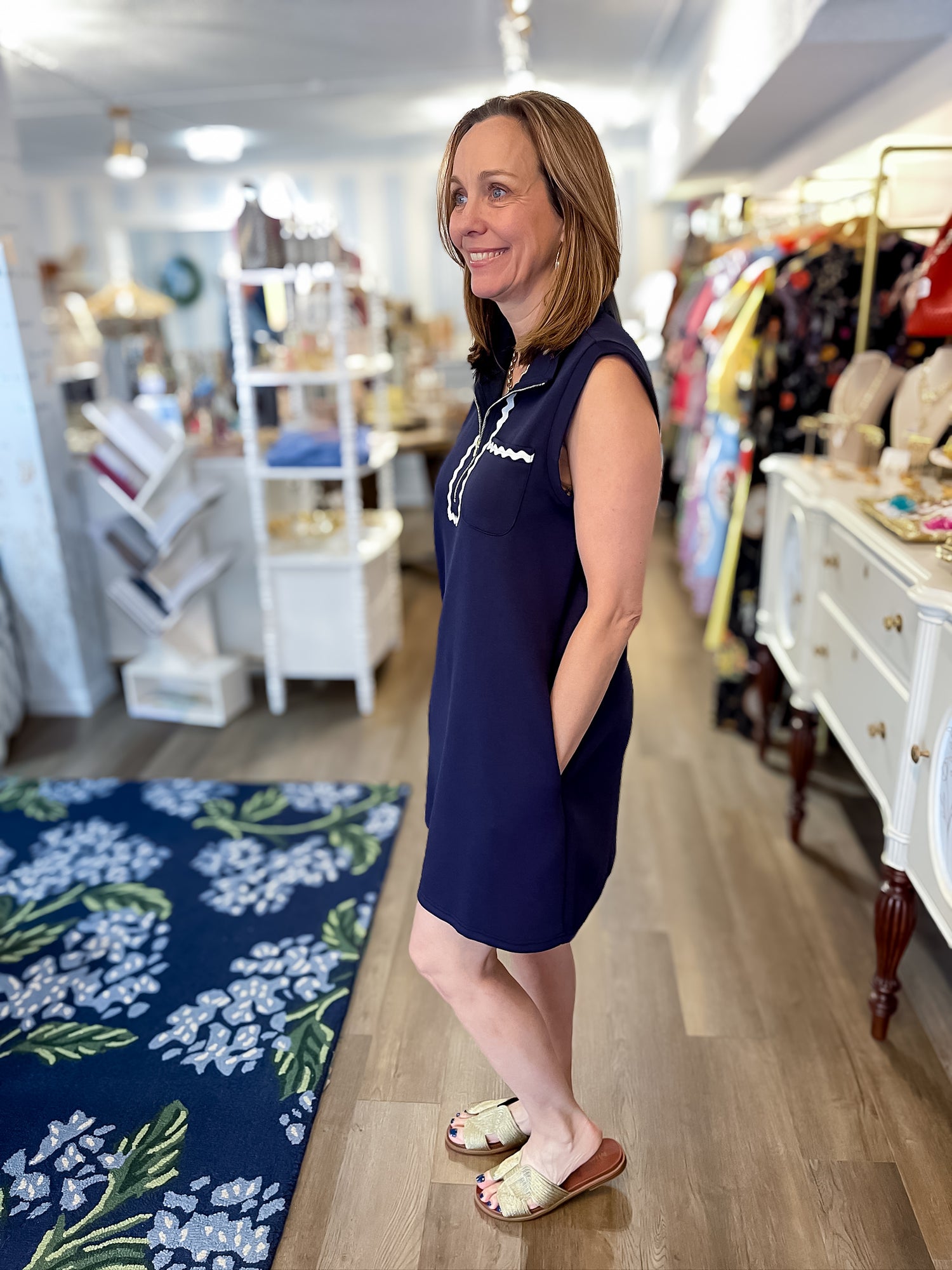 Classic Coast Shift Dress Jodifl