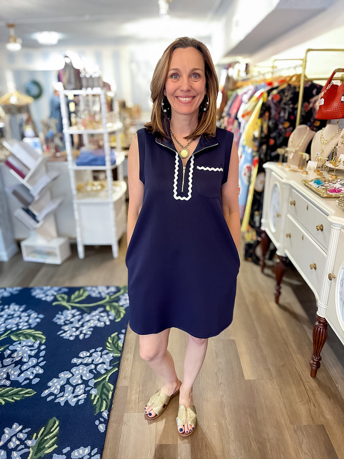Classic Coast Shift Dress Jodifl
