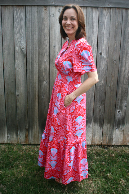 Faye Floral Belraj Poplin Maxi Dress