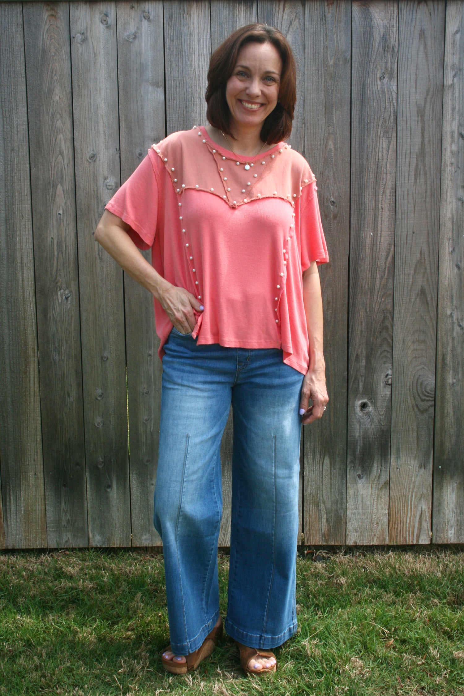 Penny Pearl Oversized Top