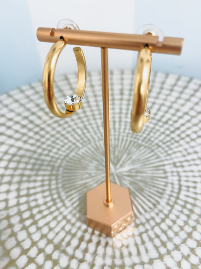 Patricia Gold Hoop Earrings