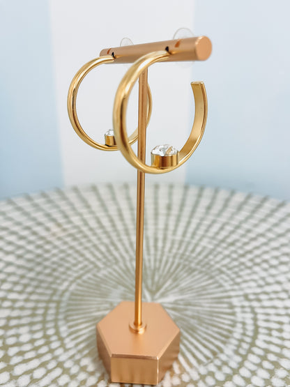Patricia Gold Hoop Earrings