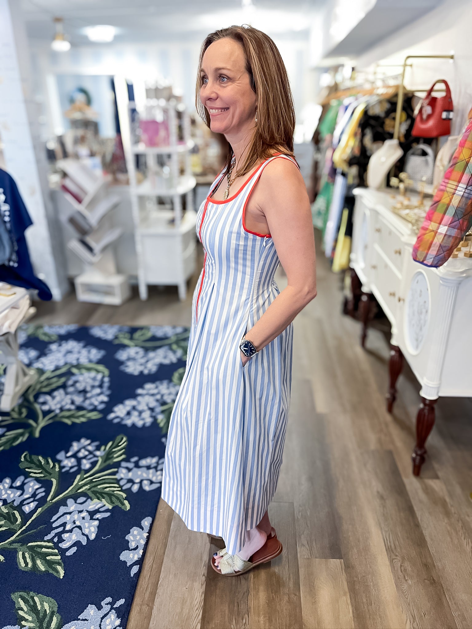 Redline Coast Stripe Dress Entro