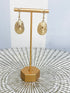 Gilded Texture Drop Earrings SW Trading