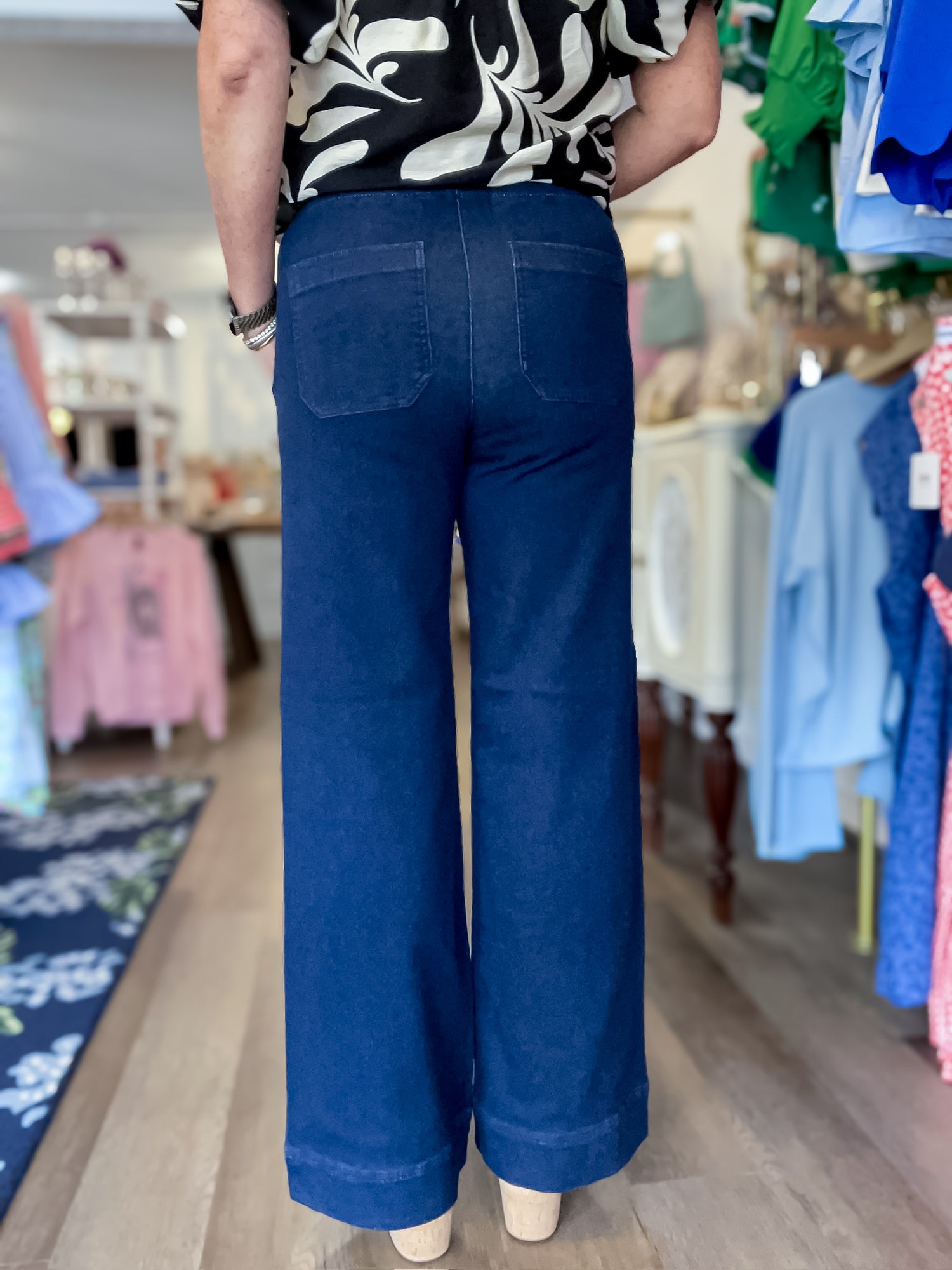 Camden Wide Leg Jeans – Dark Wash Risen
