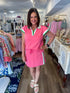 Carissa Two Piece Set – Pink & White Mary Square