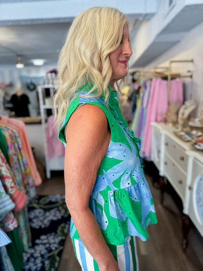 Greenhaven Ruffle Top Entro