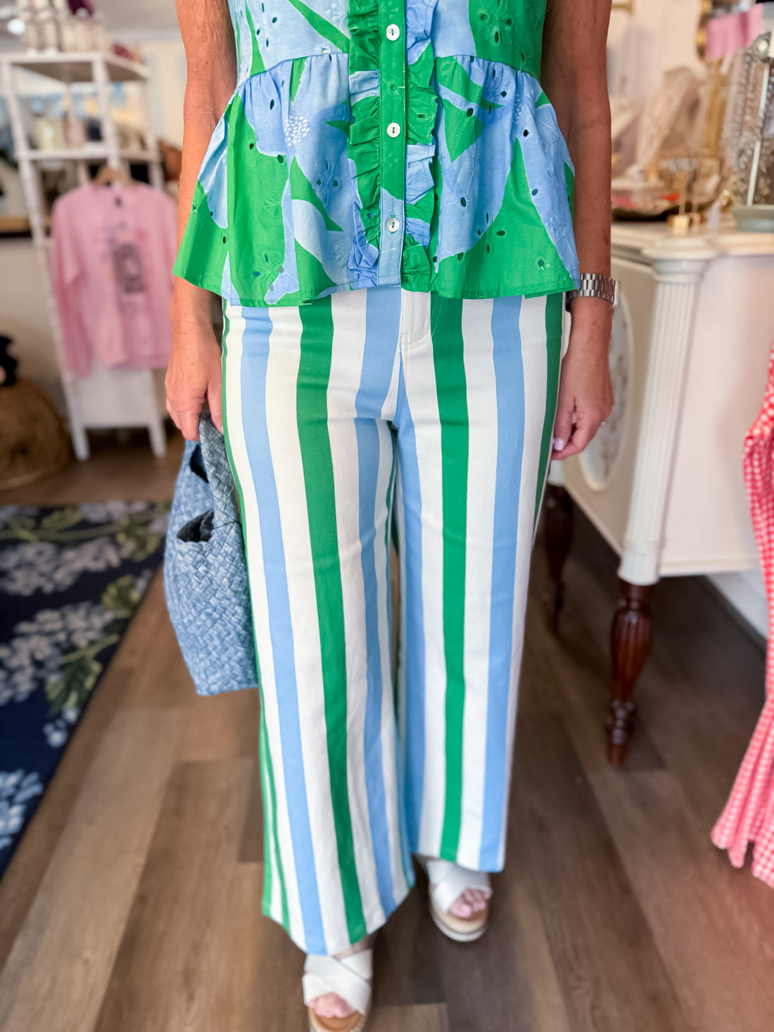 Seaside Stripe Pants Entro
