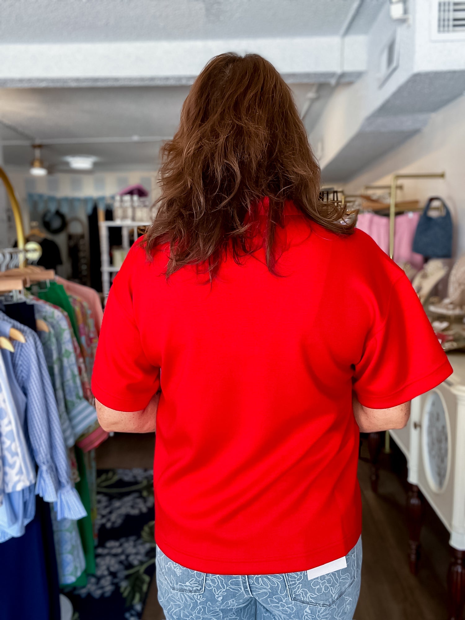 Everyday Ease Top – Red Jodifl