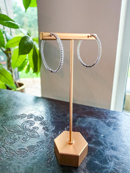 Timeless Shine Hoops Silver and Accessories