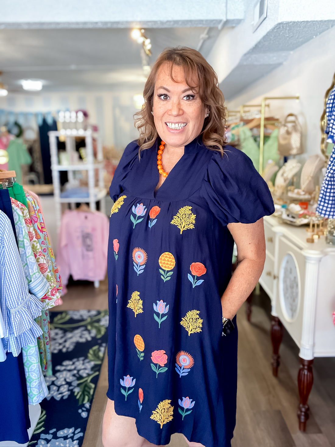 Painterly Bloom Dress Umgee