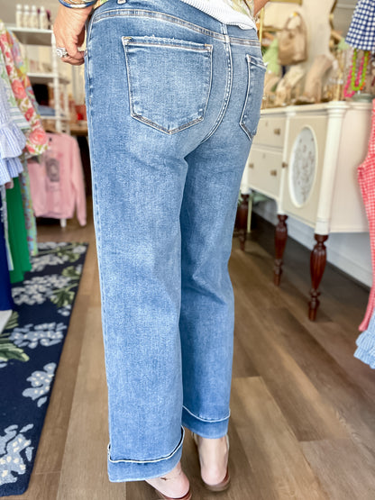 Taylor Cuffed Crop Jeans Risen