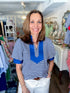 The Ashton Top – Royal Stripe Jodifl