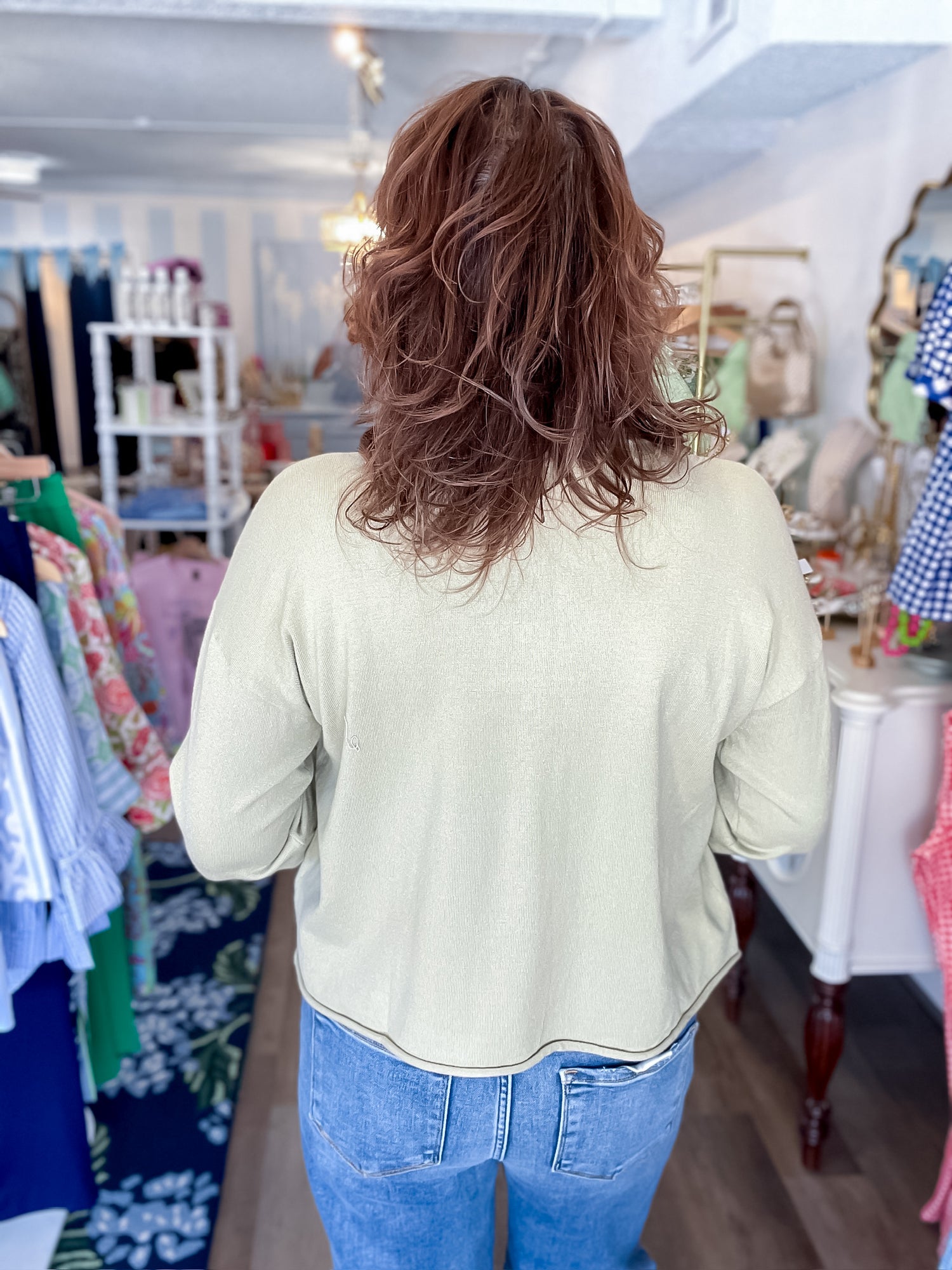 Sweet Moments Button Cardigan - Sage Green Panache Apparel