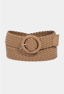 Elastic braided belt