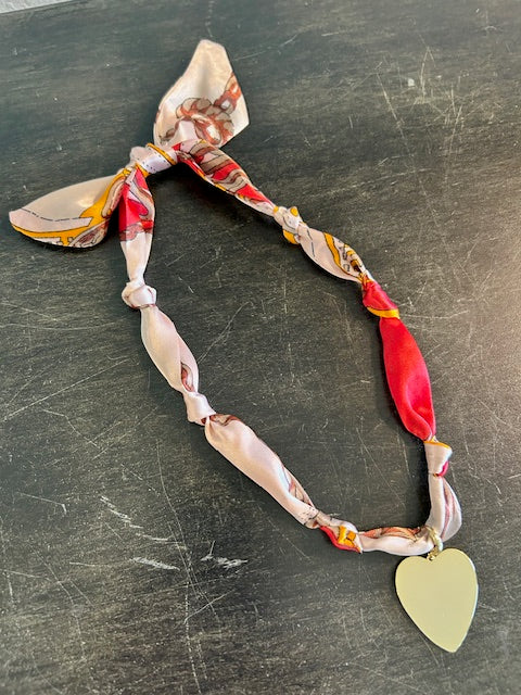 Cherry Blossom Heart Necklace