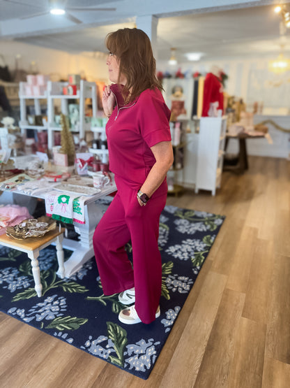 Zip &amp; Go Scuba Set- Cabernet Threads of Grace