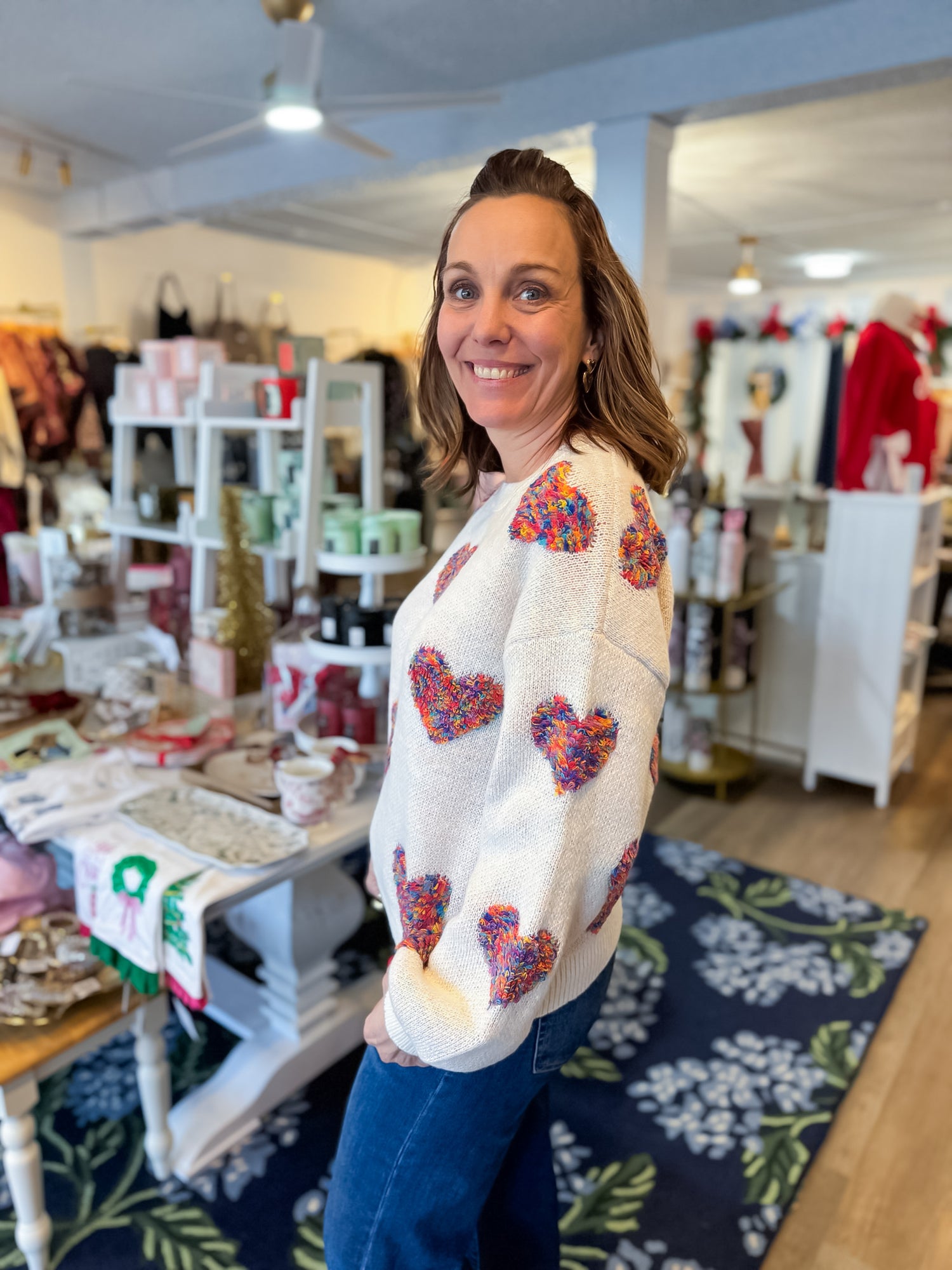 ColorPop Heart Sweater Threads of Grace