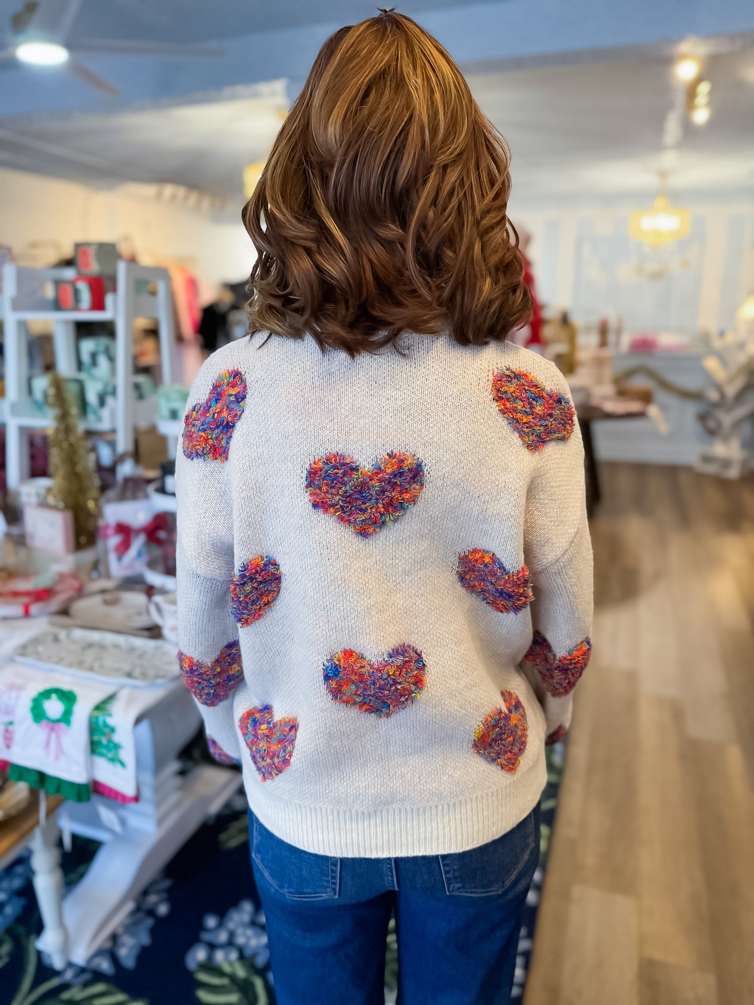 ColorPop Heart Sweater Threads of Grace