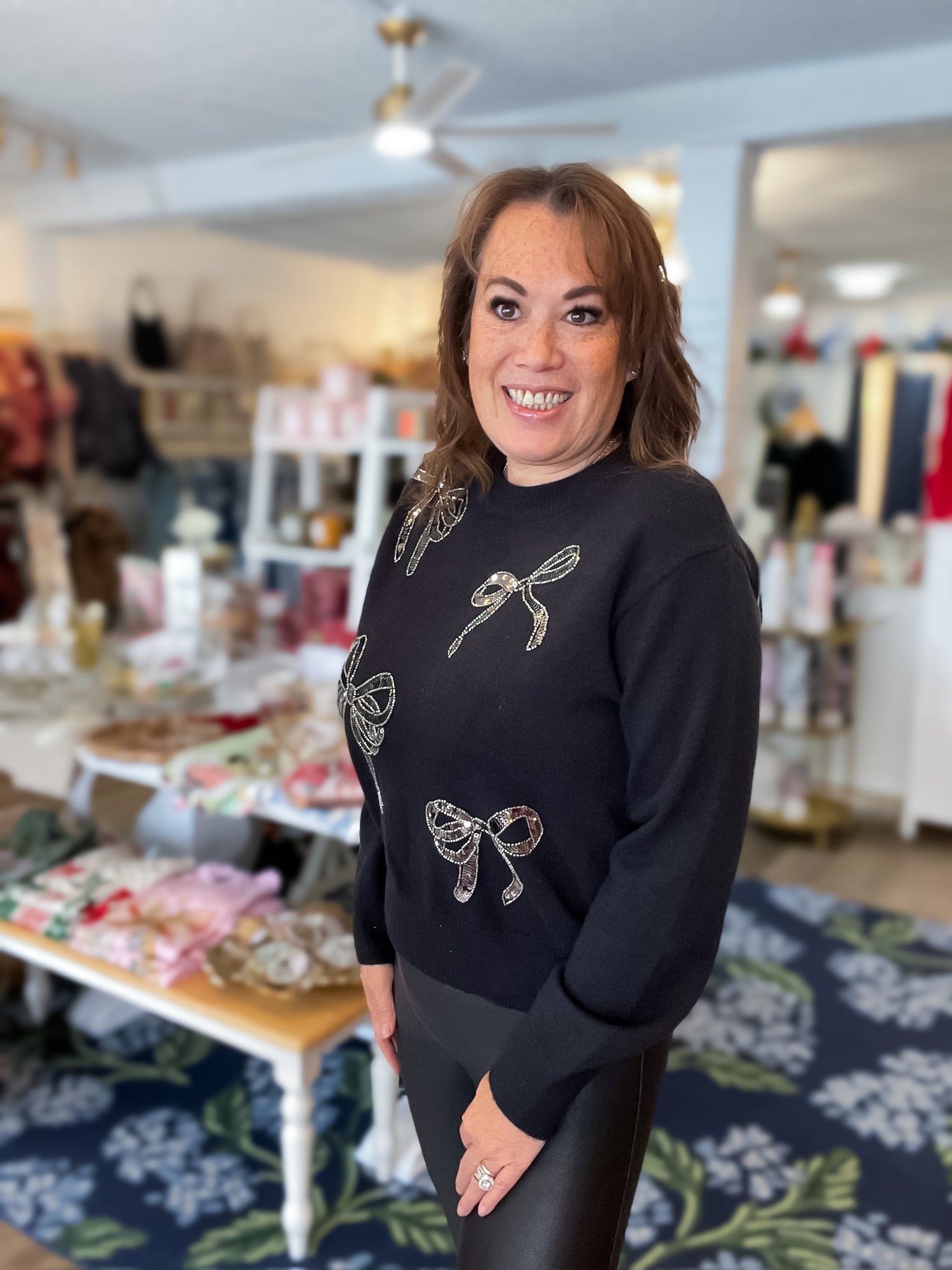 Sparkle &amp; Bows Sweater Threads of Grace