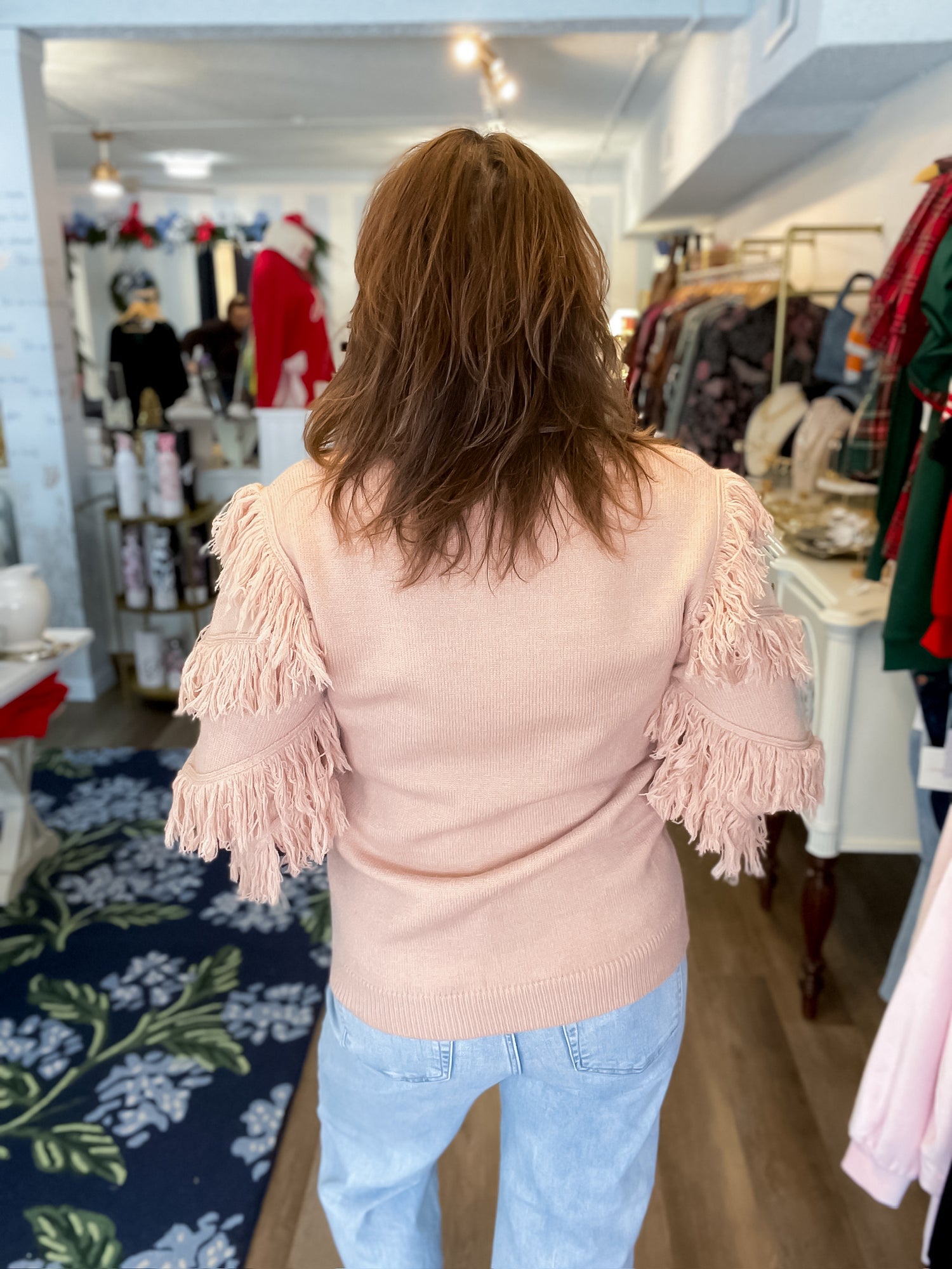 Carmel Fringe Sweater Threads of Grace