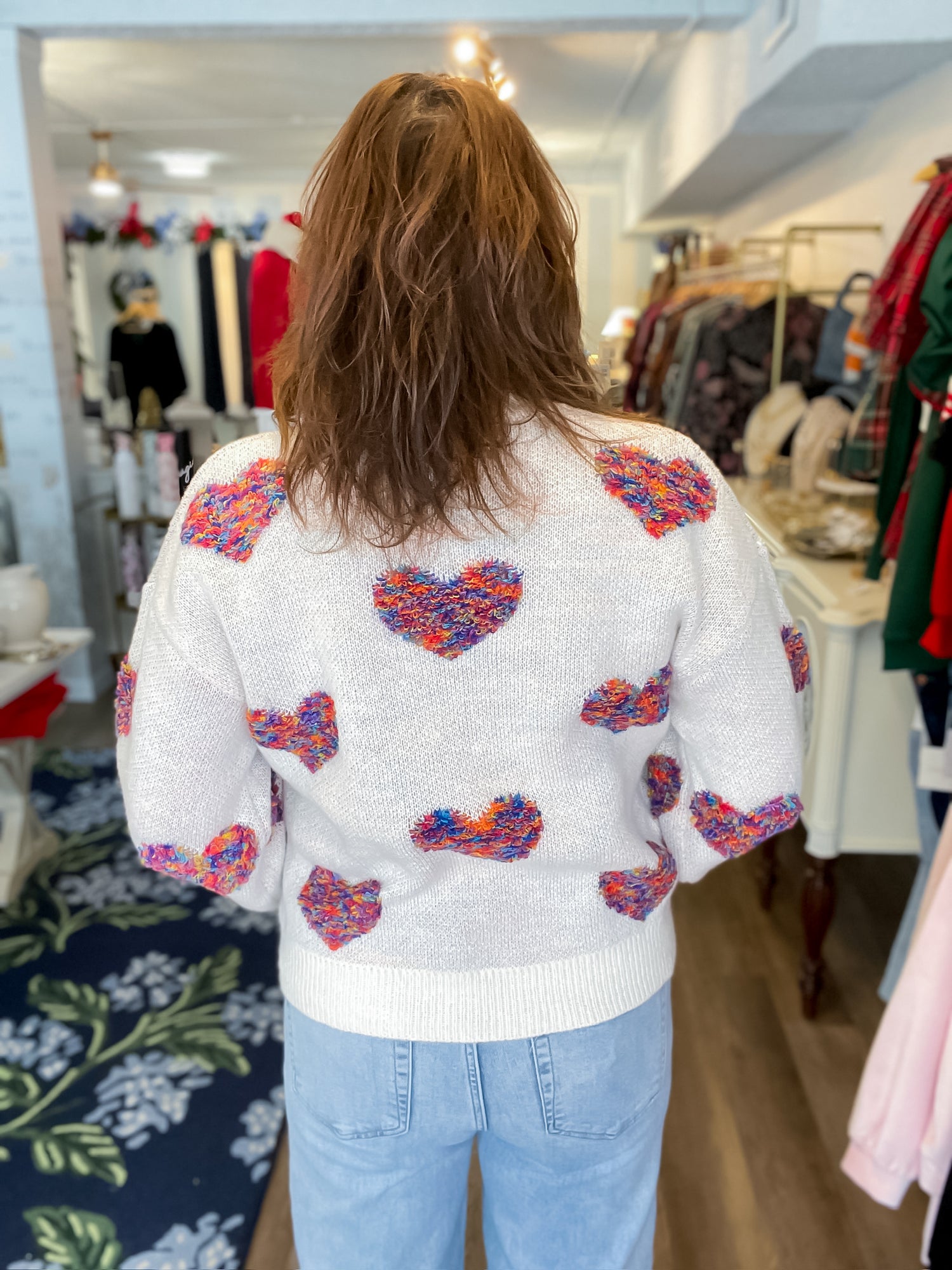 ColorPop Heart Sweater Threads of Grace