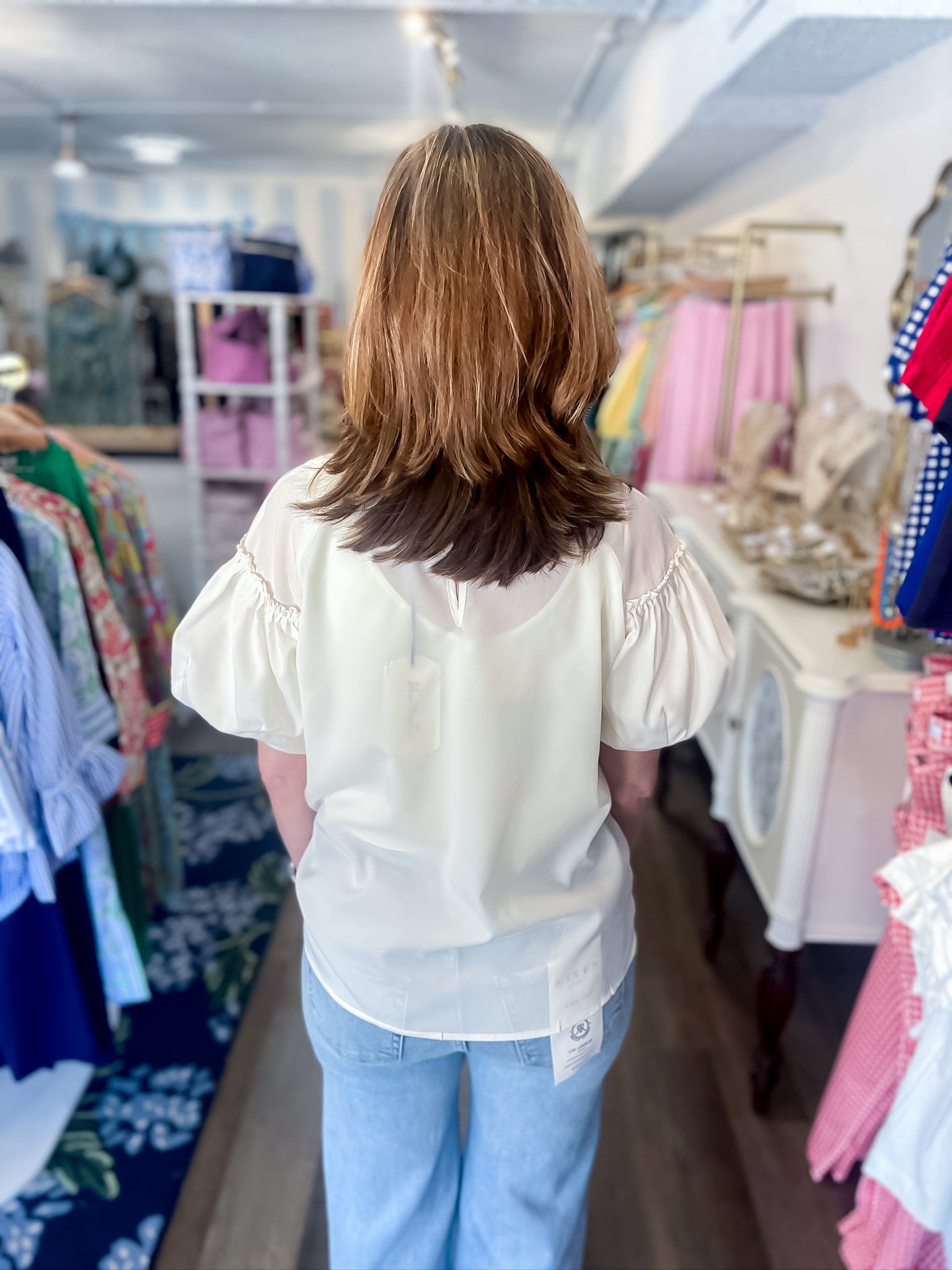 Blush Breeze Top - Ivory Vine &amp; Love