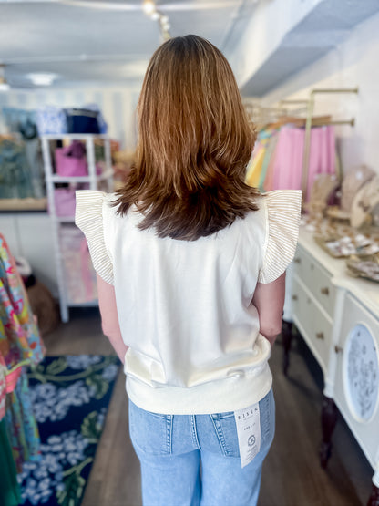 Luxe Motion Zip Top - Cream Umgee