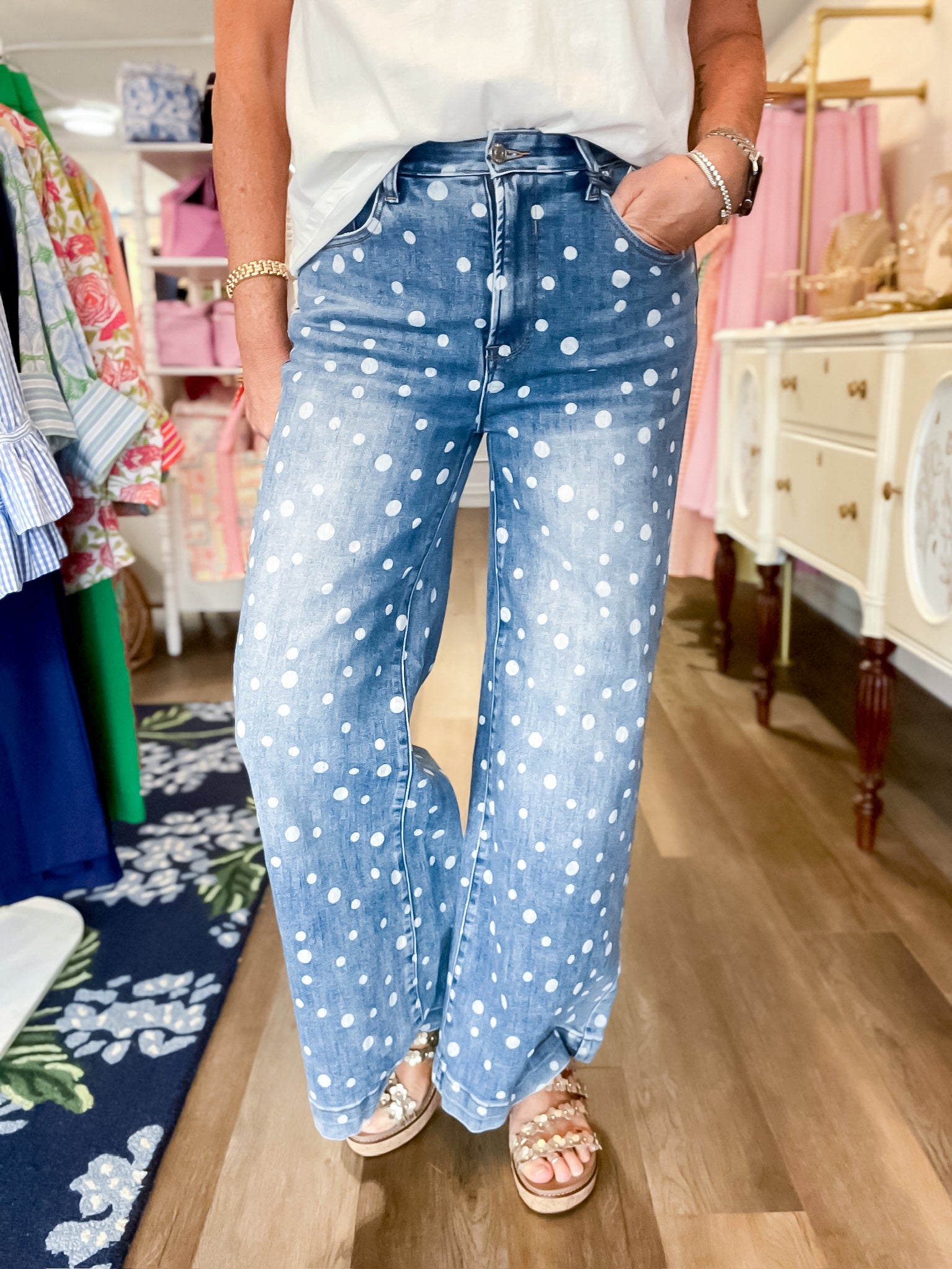 Confetti Wide Leg Jeans Saige