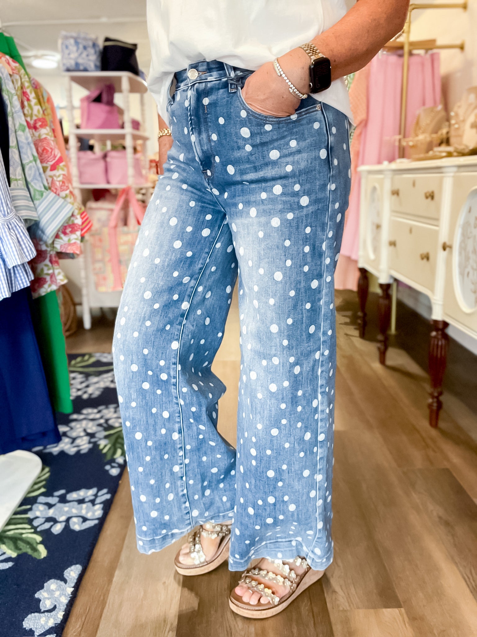 Confetti Wide Leg Jeans Saige