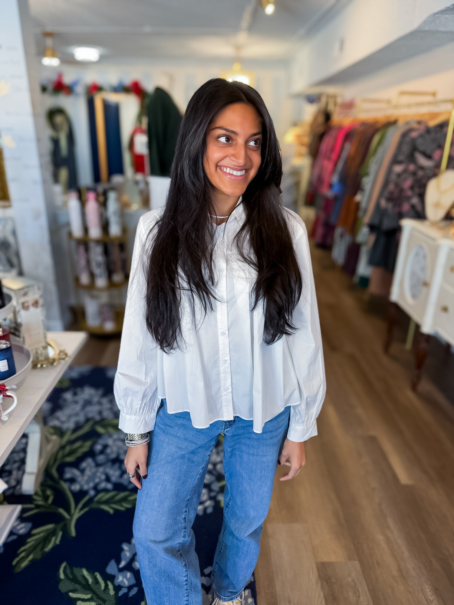 The Paris Poplin Blouse Threads of Grace