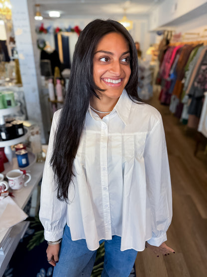 The Paris Poplin Blouse Threads of Grace