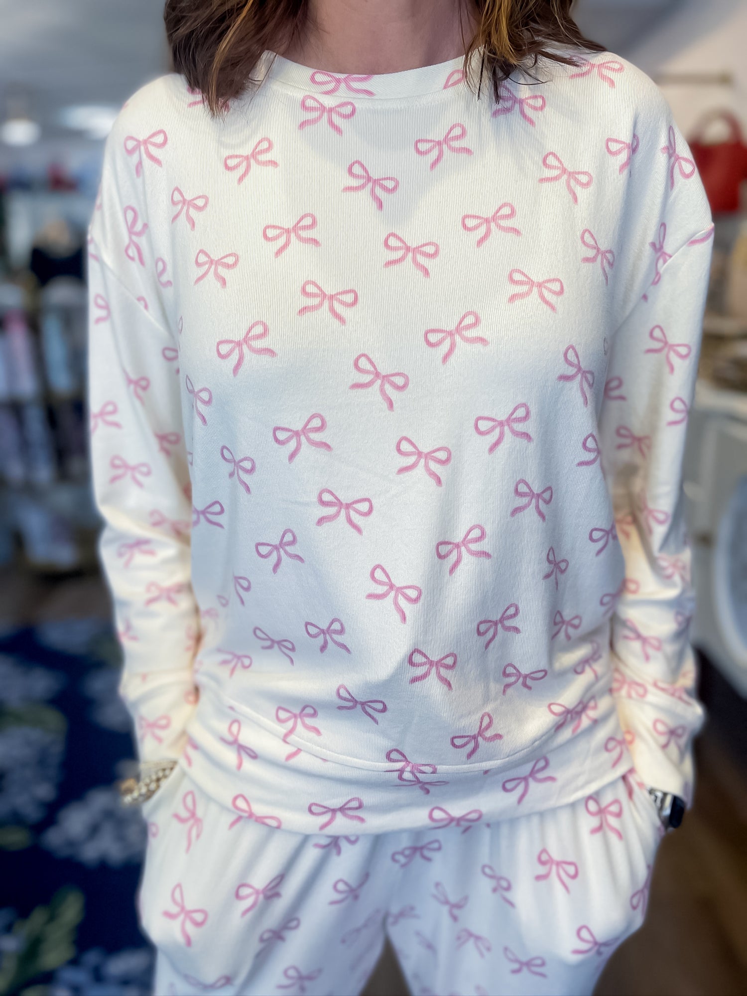 Cozy Bow Set Threads of Grace