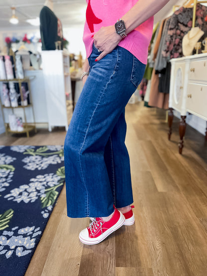 Hemline Muse Jean - Dark Wash Risen