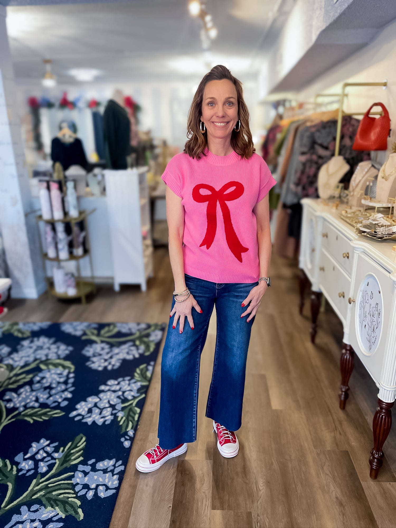 Darling Bow Sweater Vest Threads of Grace