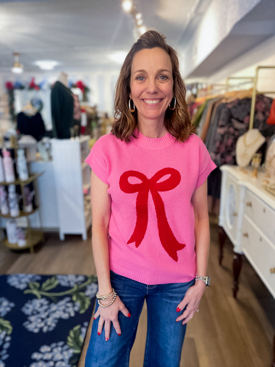 Darling Bow Sweater Vest Threads of Grace