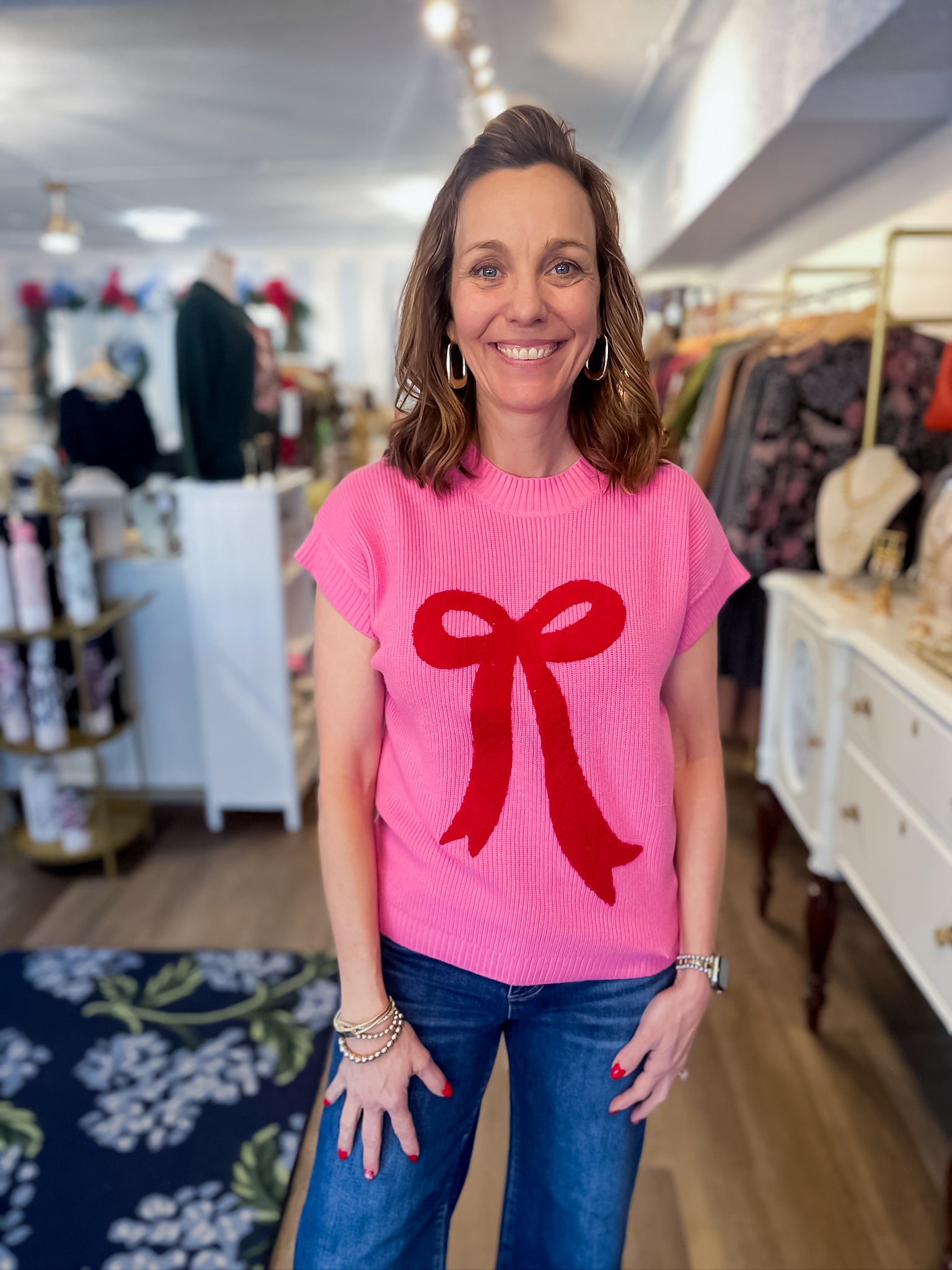 Darling Bow Sweater Vest Threads of Grace