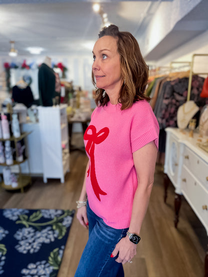 Darling Bow Sweater Vest Threads of Grace