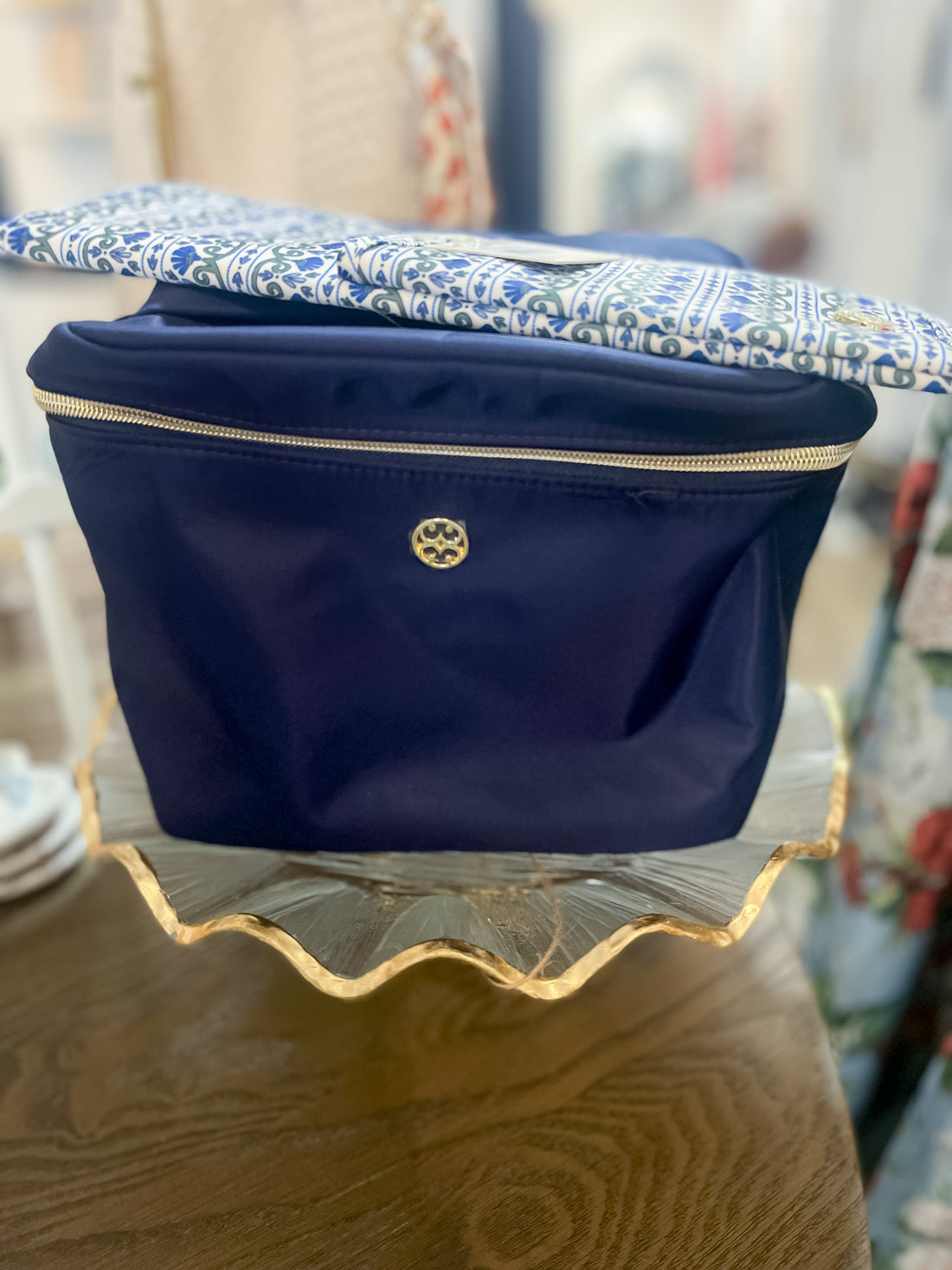 Ultraglam Bag- floral foulard navy Mary Square