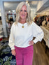 Soft Hugs Boxy Pullover - Ivory Risen