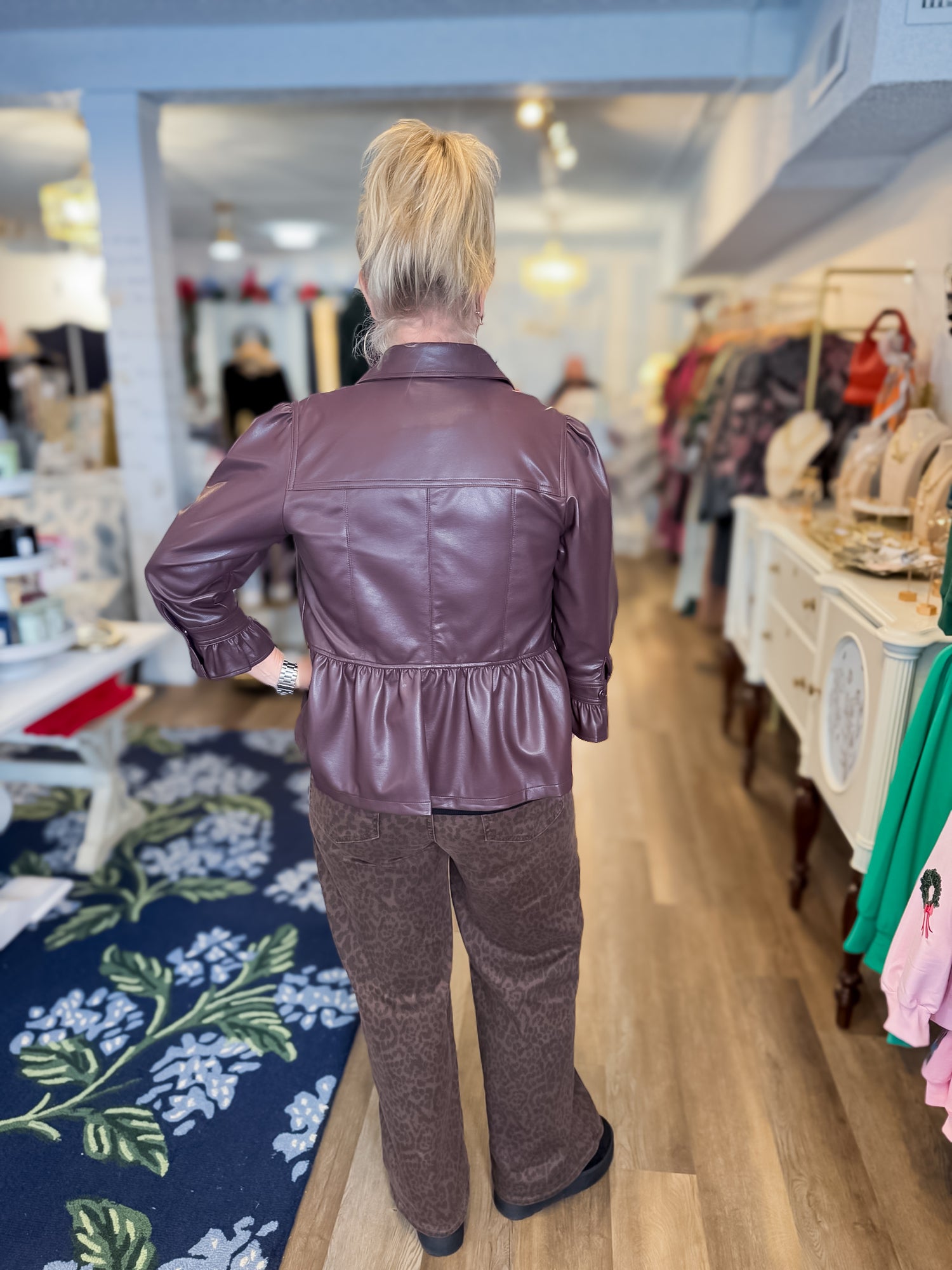 Burgundy Bellrose Jacket Threads of Grace