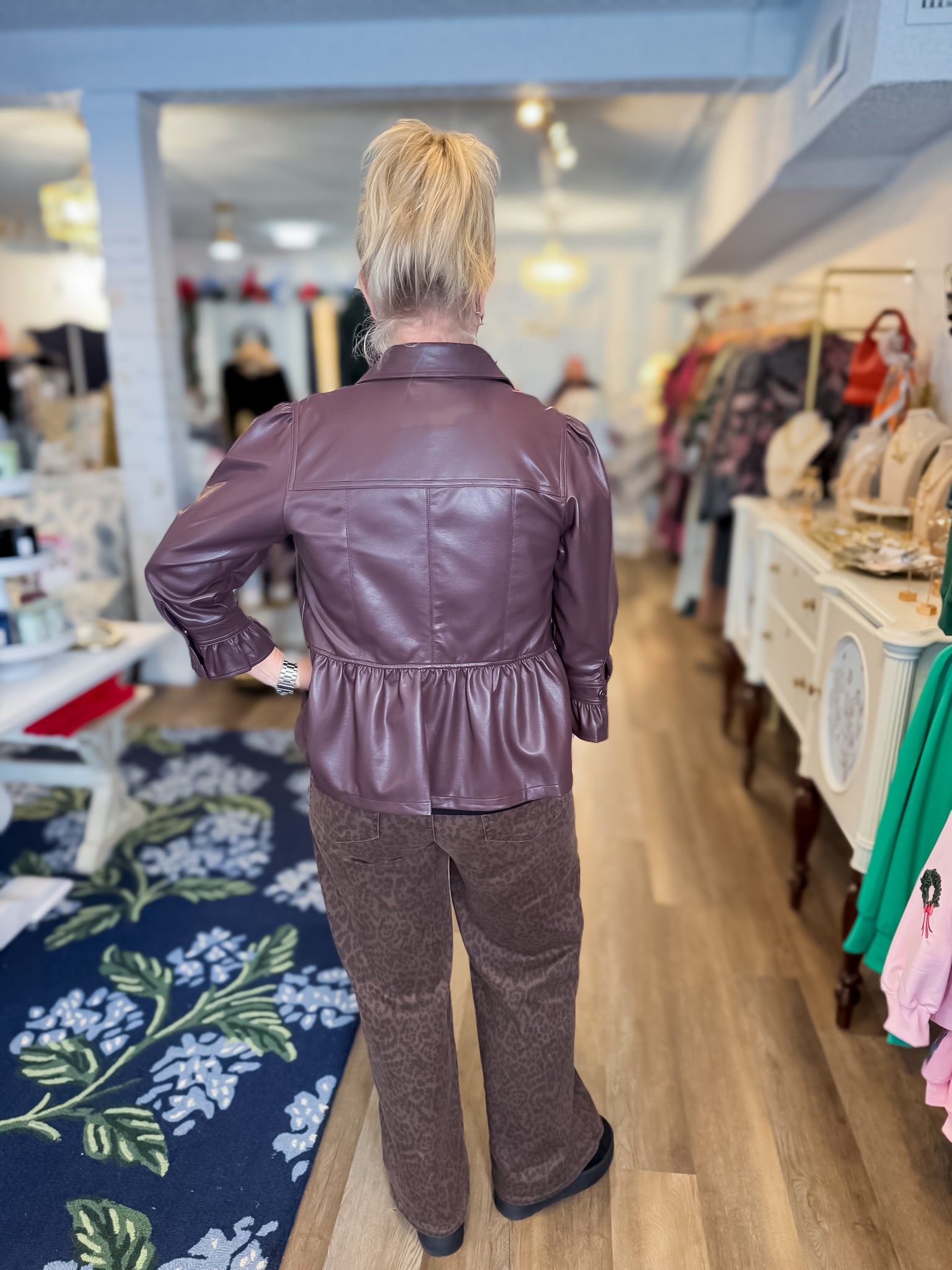 Burgundy Bellrose Jacket Threads of Grace