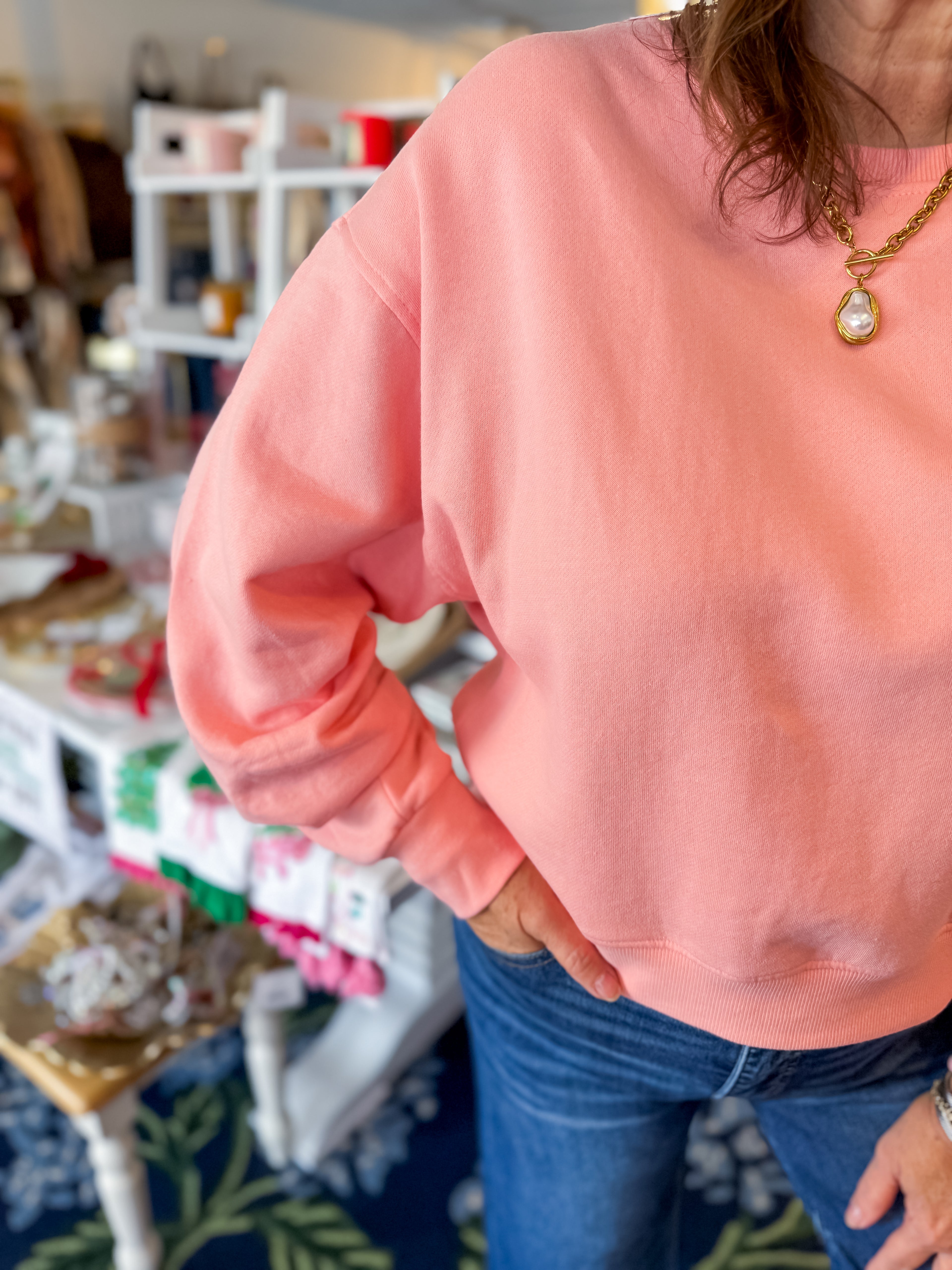 Soft Hugs Boxy Pullover - Pink Risen