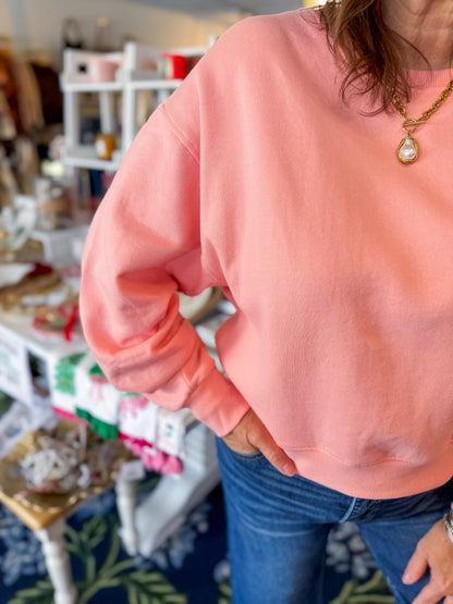 Soft Hugs Boxy Pullover - Pink Risen