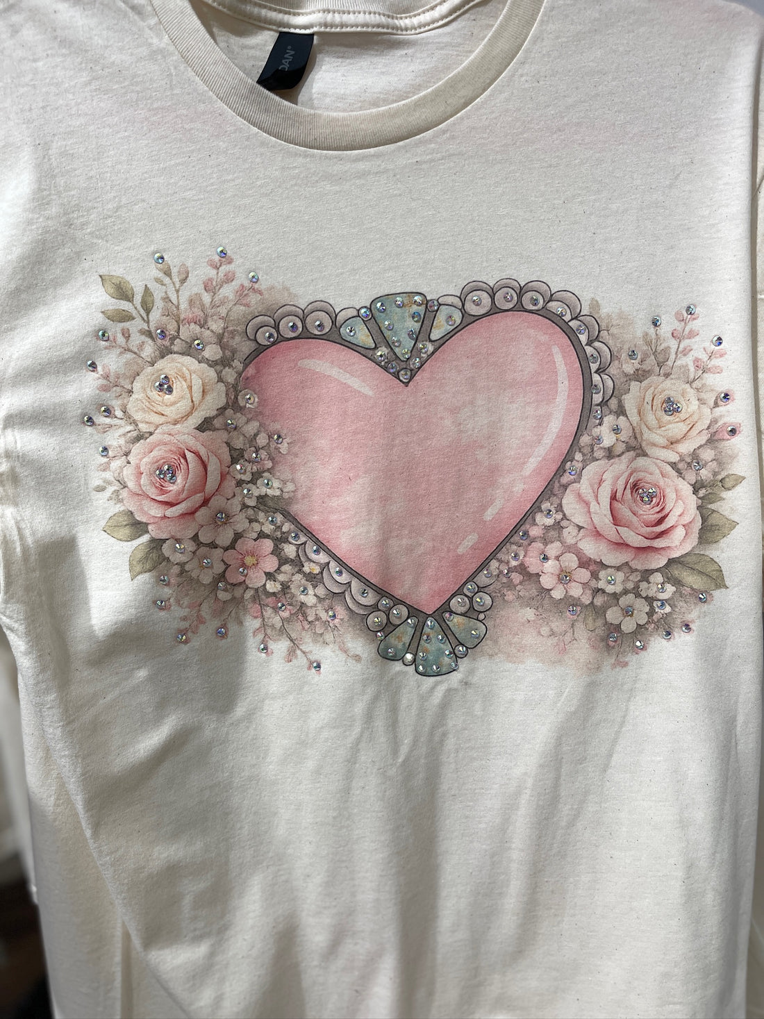 Blushing Heart Bloom Tee Star Bar Designs