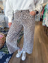 Wild Instinct Wide Leg Pants - Snow Leopard Easel