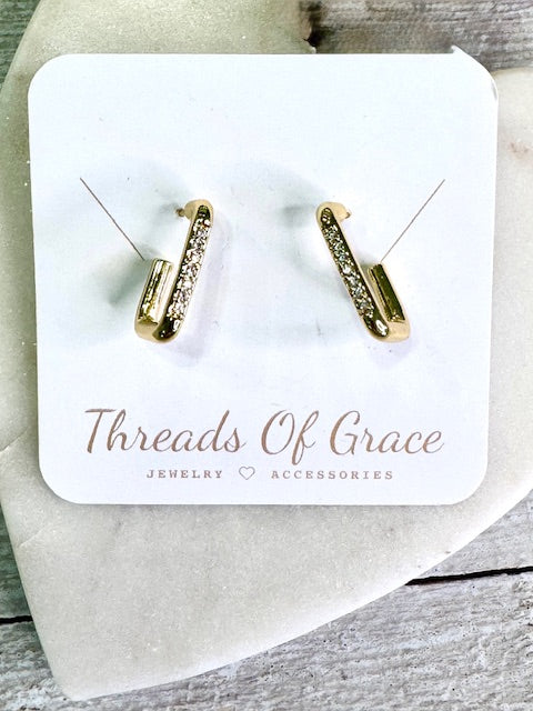Gilded Glint Hoops