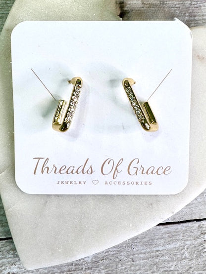 Gilded Glint Hoops