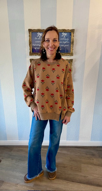 Tulip Time Sweatshirt Threads of Grace