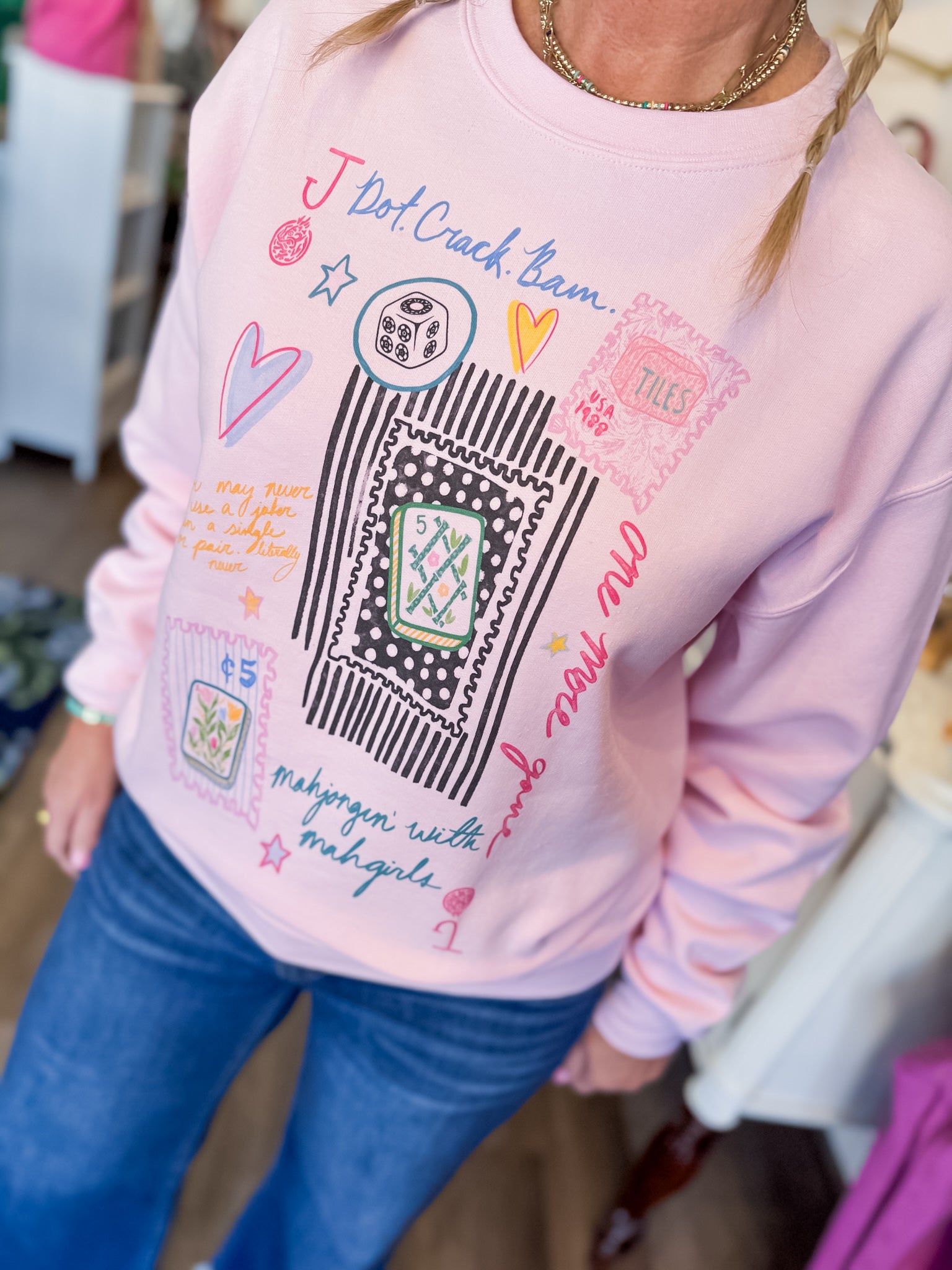 Mahjong &amp; Chill Pullover